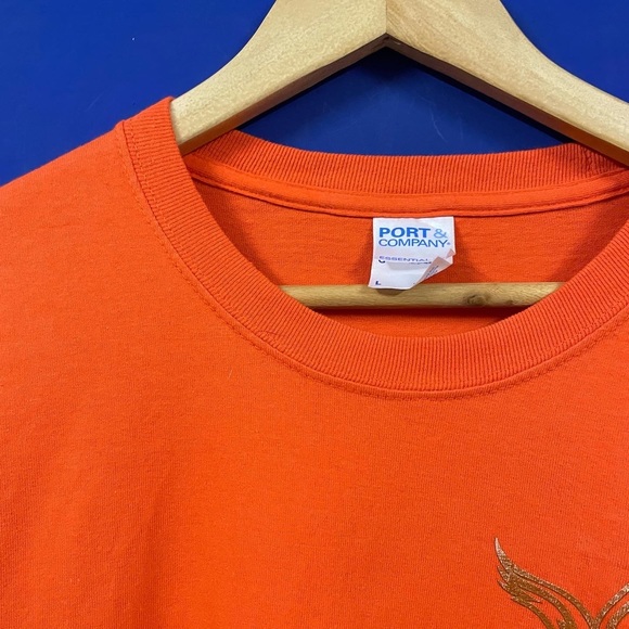 PORT & COMPANY AUTHENTIC HEAVY COTTON MONTSERRAT FULL SLEEVES GRAPHIC T-SHIRT - Picture 7 of 7